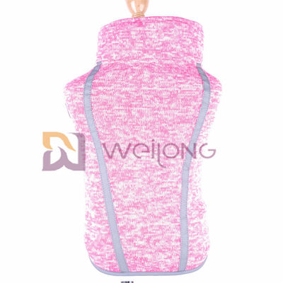 Velcro che apre il rivestimento rosa Heather Dog Sweatshirt del cappotto dell'animale domestico del vello