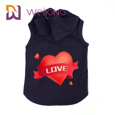 Cane e Cat Clothes di maglia con cappuccio dell'animale domestico di Autumn Sleeveless Cat Dog Printed