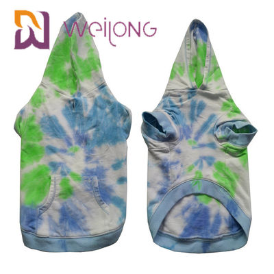 Cotone Terry Tie francese - maglie con cappuccio del cane della Camera di maglia con cappuccio dell'animale domestico della tintura