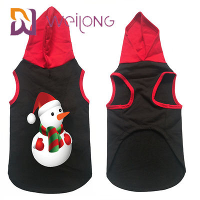 Cane sveglio Cat Winter Clothes di maglia con cappuccio CVC dell'animale domestico di stile di modo di Natale