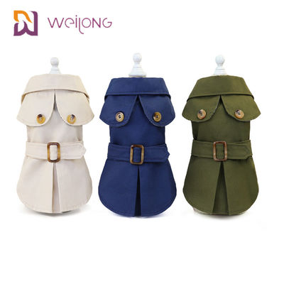 Giacca a vento d'apertura dell'animale domestico della tela di Cat Winter Wear Plaid Cotton della polvere del bottone per i cani