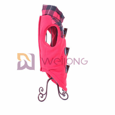Velcro/Faux di cuoio del piumino del cane dei cicli di Horn del bue che apre i cappotti caldi del cane