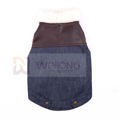 Il poli rivestimento molle Sherpa di Sherpa del denim del cane di 100% ha allineato il rivestimento del cane
