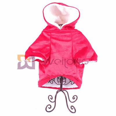 Cappotto molle e caldo di Autumn Shiny Velour Pet Hoodie di BSCI di natale del cane del rivestimento