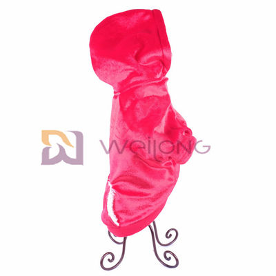Cappotto molle e caldo di Autumn Shiny Velour Pet Hoodie di BSCI di natale del cane del rivestimento