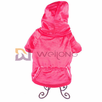 Cappotto molle e caldo di Autumn Shiny Velour Pet Hoodie di BSCI di natale del cane del rivestimento