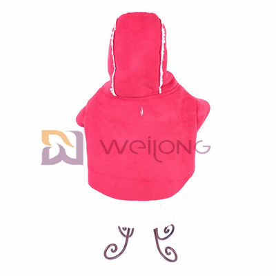 ISO9001 imitano il rivestimento di cuoio di Autumn Raw Edge Warm Dog del rivestimento dell'animale domestico di maglia con cappuccio