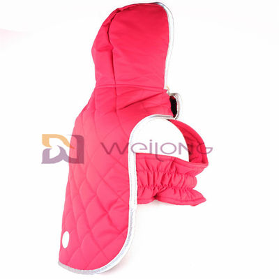 Maglia con cappuccio riflettente imbottente dell'animale domestico di apertura del Velcro del rivestimento del cane di maglia con cappuccio della toppa di Taslan