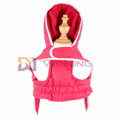 Maglia con cappuccio riflettente imbottente dell'animale domestico di apertura del Velcro del rivestimento del cane di maglia con cappuccio della toppa di Taslan