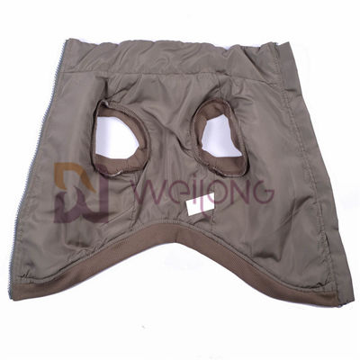 Rivestimento d'argento 2*2 RIB Low Body Dog Jackets dell'animale domestico del vello di berbero della chiusura lampo di buona elasticità per l'inverno