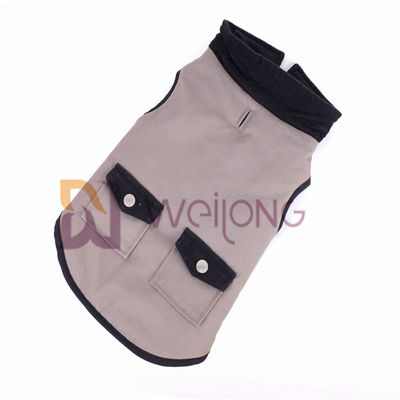 Vera tasca d'argento 100% del bottone del cotone della tela del cane del plaid dell'alta società del rivestimento XS S m. L XL