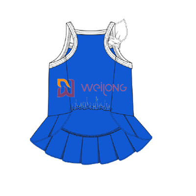 Femmina respirabile su misura del vestito dal cane di Anchor Pet Dress del marinaio del Jersey Cvc