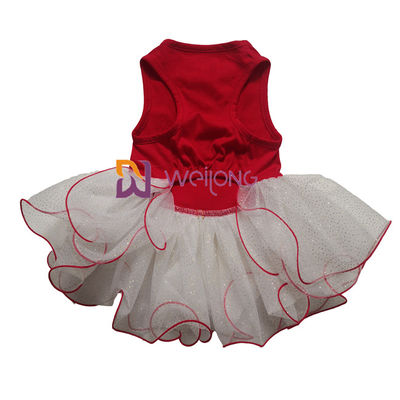 Principessa di gomma su ordinazione Dress del cane della stampa del vestito dall'animale domestico della gonna di Tulle di scintillio