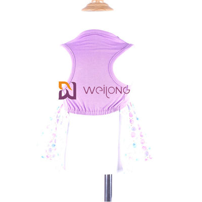 Gonna su misura del tutu del cane del tessuto di seta naturale della stampa di Digital del vestito dall'animale domestico dell'arcobaleno del Jersey CVC