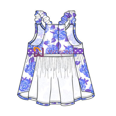Stampa Hawai Rose Customized Strap Dog Dress di Digital per l'animale domestico