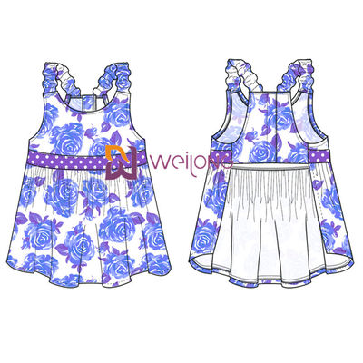 Stampa Hawai Rose Customized Strap Dog Dress di Digital per l'animale domestico