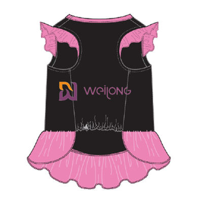 Personalizzazione BSCI del vestito dall'animale domestico della gonna della corona della stampa di scintillio/gonna animale domestico di WMT