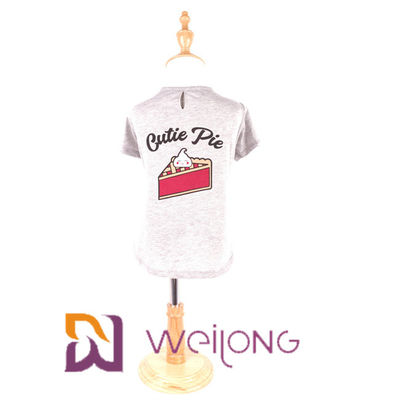 Magliette personalizzabili estate/della primavera per il Jersey 180G del cotone dei cani
