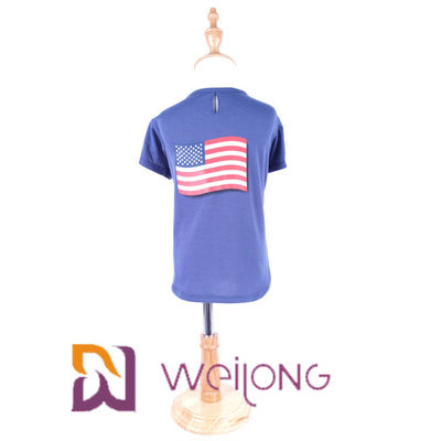 Magliette dell'animale domestico della bandiera americana di BSCI per la maglia senza maniche della canottiera sportiva di festa dell'indipendenza dei cani