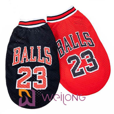 Jersey personalizzabili dell'abito dell'animale domestico di Nba della maglietta di Mesh Pet di numero della stampa