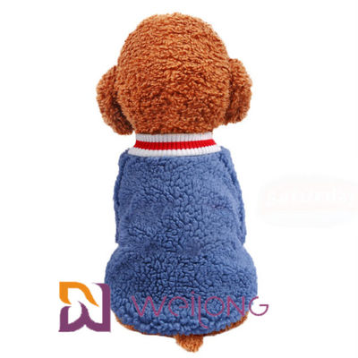 La maglietta di Rib Knit Short Sleeve Pet tiene la maglietta molle calda di Sherpa per il cane