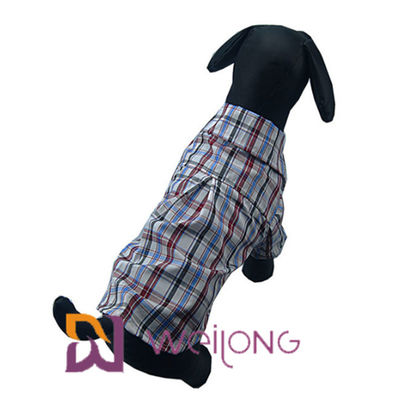 L'animale domestico copre le camice del cane del plaid del cotone per i cani medi ISO9001