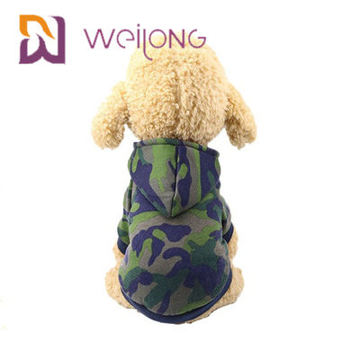 La maglietta dell'ANIMALE DOMESTICO ha personalizzato la maglia con cappuccio/maglietta felpata del cane del cammuffamento della stampa di Digital