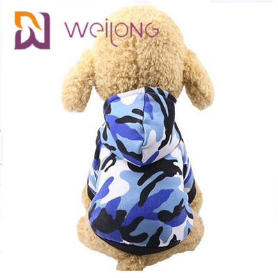 La maglietta dell'ANIMALE DOMESTICO ha personalizzato la maglia con cappuccio/maglietta felpata del cane del cammuffamento della stampa di Digital