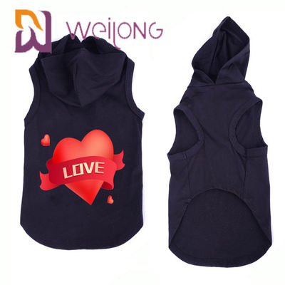 Cane e Cat Clothes di maglia con cappuccio dell'animale domestico di Autumn Sleeveless Cat Dog Printed