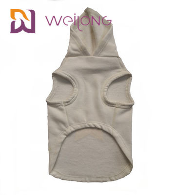 Maglia con cappuccio personalizzabile del cane del cotone dei modelli CVC con la stampa di gomma