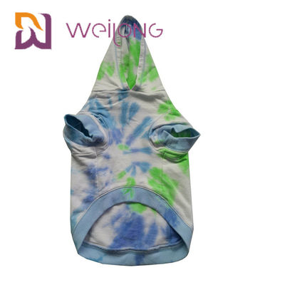 Cotone Terry Tie francese - maglie con cappuccio del cane della Camera di maglia con cappuccio dell'animale domestico della tintura