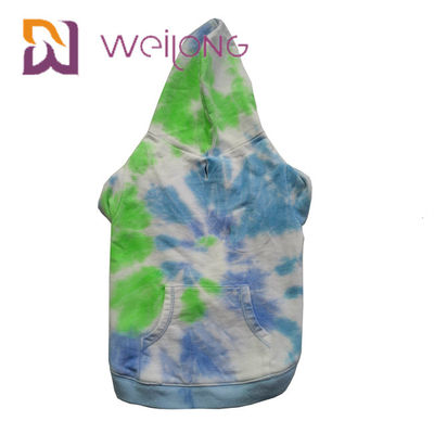 Cotone Terry Tie francese - maglie con cappuccio del cane della Camera di maglia con cappuccio dell'animale domestico della tintura