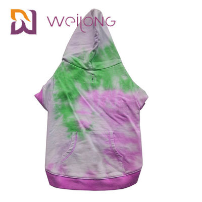 Cotone Terry Tie francese - maglie con cappuccio del cane della Camera di maglia con cappuccio dell'animale domestico della tintura