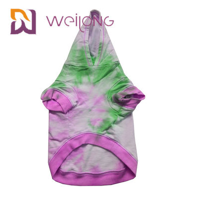 Cotone Terry Tie francese - maglie con cappuccio del cane della Camera di maglia con cappuccio dell'animale domestico della tintura