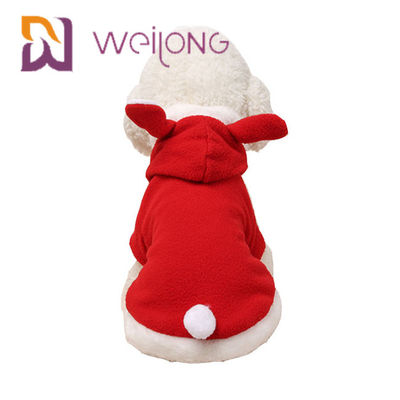 Vello polare di maglia con cappuccio 100% dell'animale domestico di Pasqua Bunny Costume Halloween Cosplay Rabbit per Cat Dog