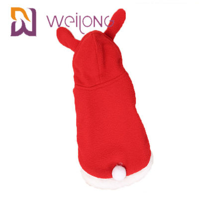 Vello polare di maglia con cappuccio 100% dell'animale domestico di Pasqua Bunny Costume Halloween Cosplay Rabbit per Cat Dog