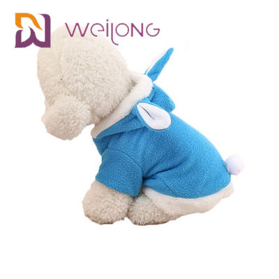 Vello polare di maglia con cappuccio 100% dell'animale domestico di Pasqua Bunny Costume Halloween Cosplay Rabbit per Cat Dog