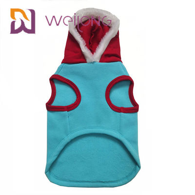 CVC Natale Cat Dog Hoodie Sweater With Santa Claus dei vestiti di maglia con cappuccio dell'animale domestico di inverno del vello