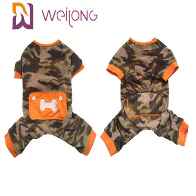 Poli vello Onesie del cane del cranio del cammuffamento del pigiama dell'animale domestico di inverno del vello