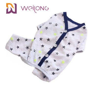 Rivestimento del Jersey del cotone del pigiama dell'animale domestico del cardigan del modello personalizzazione di estate/della primavera