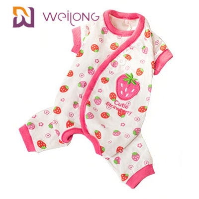 Pigiami Onesie BSCI/WMT/ISO9001 del cane di Xl di estate di personalizzazione della stampa di Digital