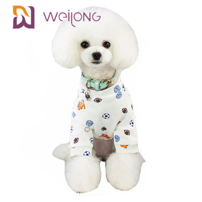 Maglietta piena di Cat Pet Holiday Pajamas Printed del cane di personalizzazione di Kweilong