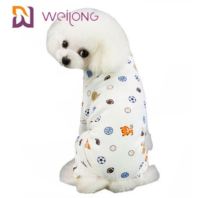 Maglietta piena di Cat Pet Holiday Pajamas Printed del cane di personalizzazione di Kweilong