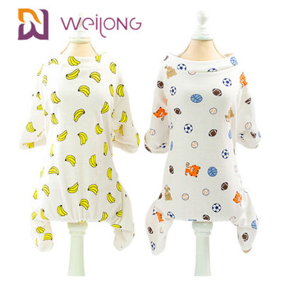 Maglietta piena di Cat Pet Holiday Pajamas Printed del cane di personalizzazione di Kweilong