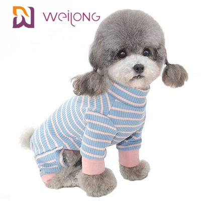 I pigiami in bianco e nero a strisce del cane del plaid dell'estate hanno personalizzato il filato tinto