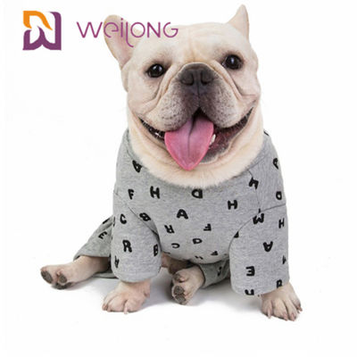 Vello Onesie del cane del pigiama BSCI dell'animale domestico della maglietta felpata di autunno/inverno di personalizzazione