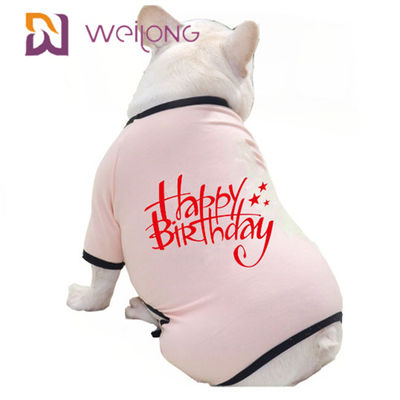 Pigiami del cucciolo del Jersey del pigiama CVC dell'animale domestico compleanno di estate/della primavera