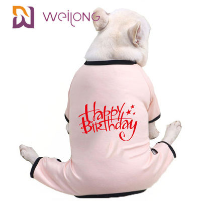 Pigiami del cucciolo del Jersey del pigiama CVC dell'animale domestico compleanno di estate/della primavera