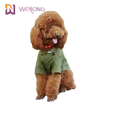 Trench d'apertura del cane della saia del cotone di Cat Wind Pet Coat Snaps della primavera