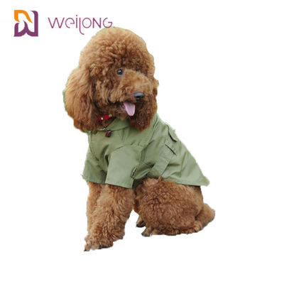 Trench d'apertura del cane della saia del cotone di Cat Wind Pet Coat Snaps della primavera